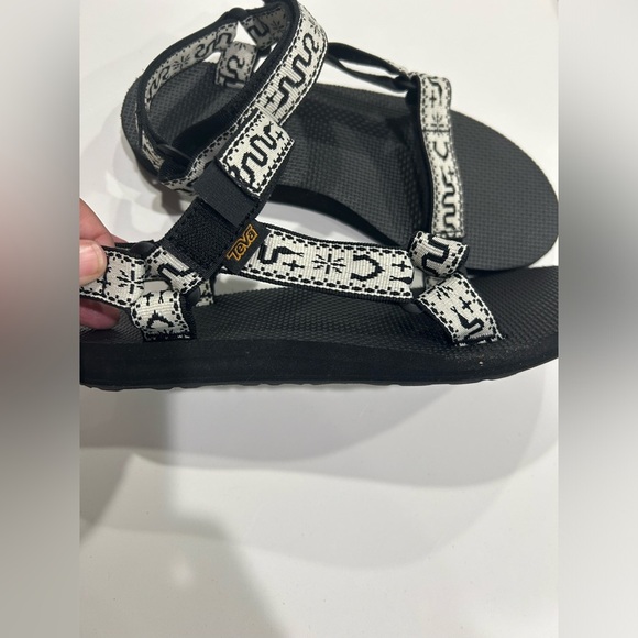 Teva Women's Size 9 Original Universal Sandals White Black NWT Quick-Dry - Picture 2 of 10